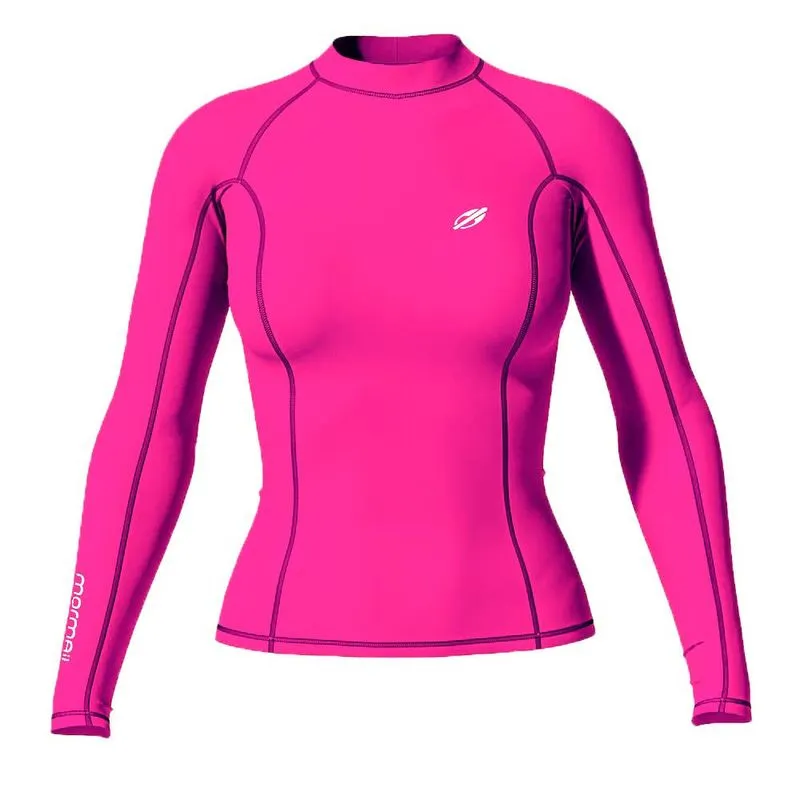 Lycra- Mormaii- Camiseta manga longa diva pró surf - rosa feminina