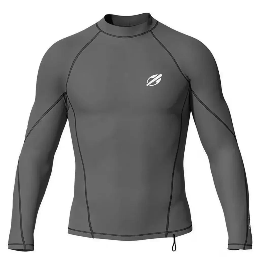 Lycra- Mormaii- Camiseta manga longa extraline surf -cinza masculina