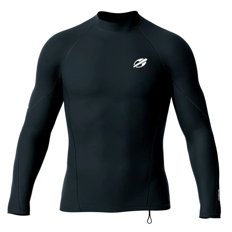 Lycra- Mormaii- Camiseta manga longa extraline surf -preta masculina