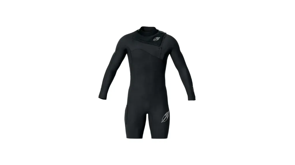 Short John Mormaii - Flexxa Pro 2mm - Manga longa (MG, Preto)
